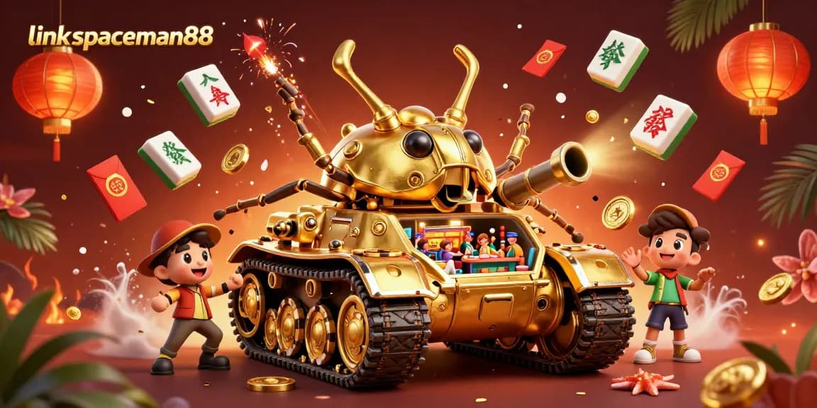 Experience the exciting gameplay with link spaceman88 as you explore a lively casino scene full of vibrant elements.