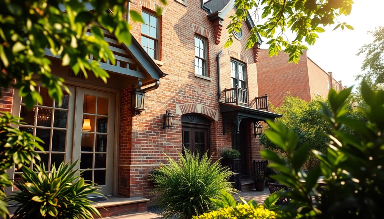 Showcasing a Historic Home Addition with exquisite architectural details and inviting garden.
