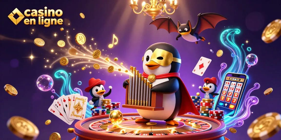Jouer au casino en ligne avec des personnages animés dans une scène de jeu dynamique.