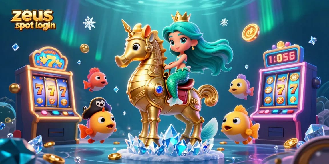 Experience the excitement of zeus slot login while discovering vibrant 3D characters and casino elements.