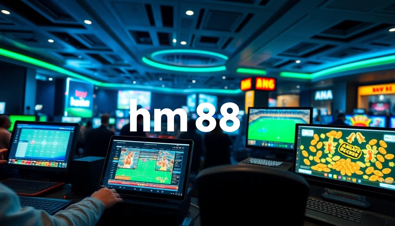 Online gaming experience with hm 88 focus, featuring interactive betting interfaces.