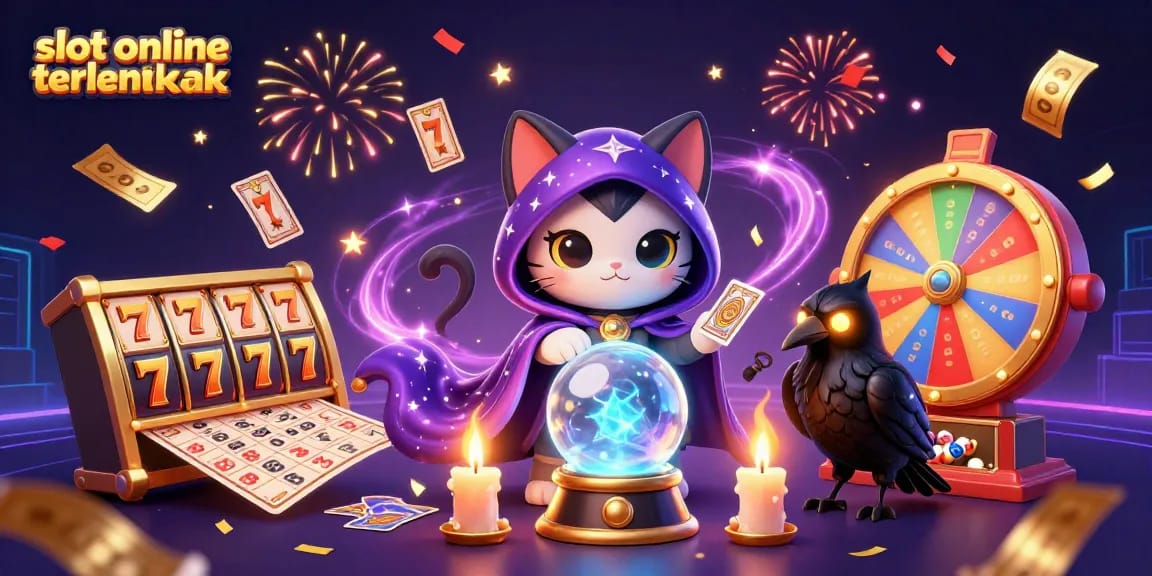 Temukan pengalaman slot online terlengkap dengan simbol keberuntungan dan efek menawan dalam ilustrasi 3D ini.