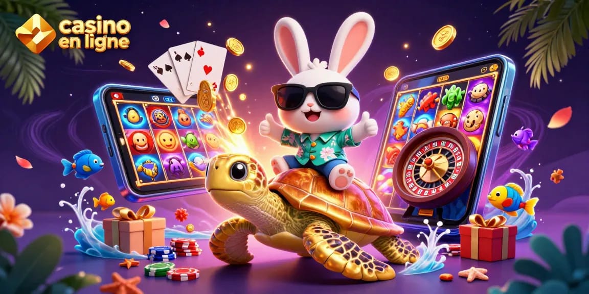 Profitez d'une expérience immersive de casino en ligne avec des personnages amusants et des jeux captivants.