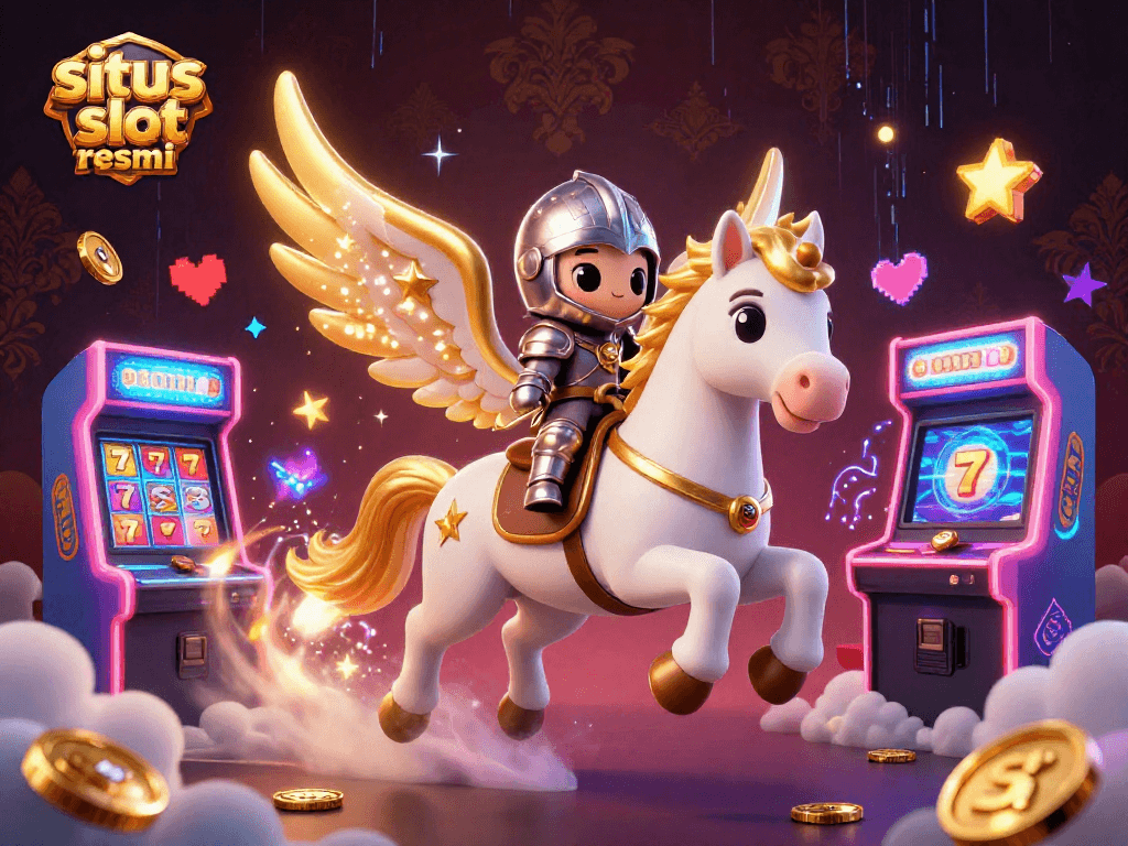 Spin the reels at situs slot resmi featuring vibrant animations and classic casino elements.