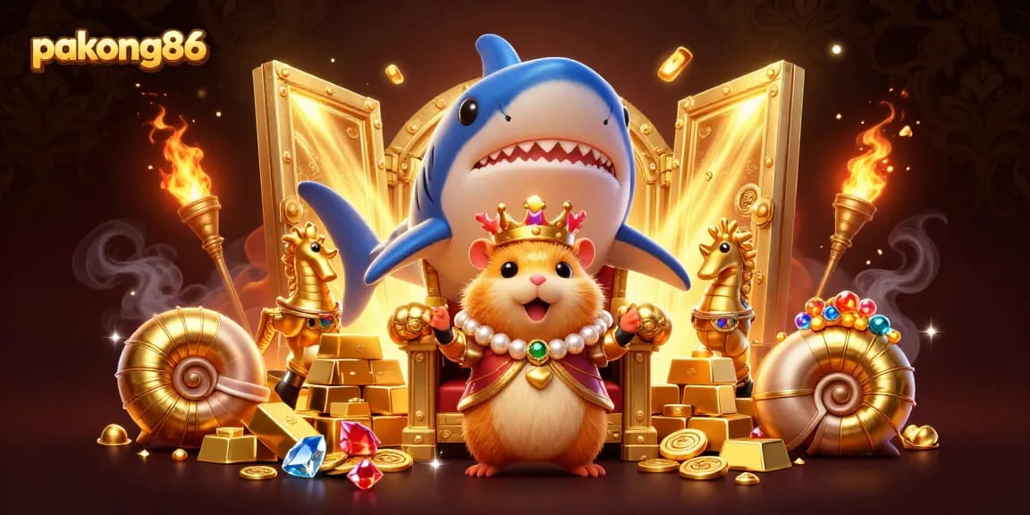 Play thrilling games with pakong86, featuring vibrant treasures and enchanting characters in a casino setting.