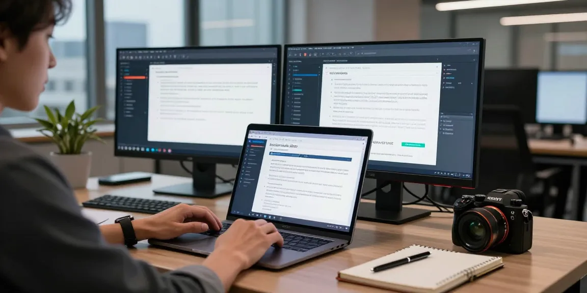 Detect PDF fraud with advanced AI technology in a modern office setting, showcasing high-tech verification tools.