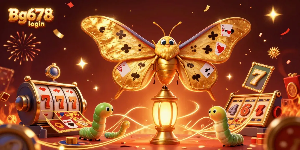 Experience the Bg678 login with vibrant slot games in a captivating 3D casino illustration.