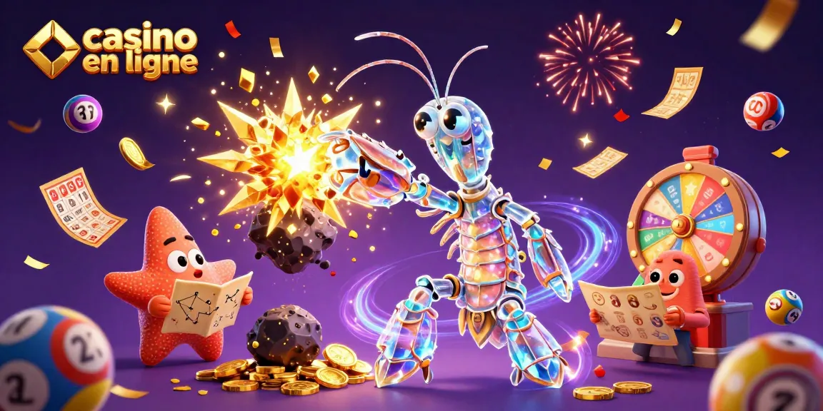 Le monde du casino en ligne s'anime avec un manteau de pièces et de jeux colorés.