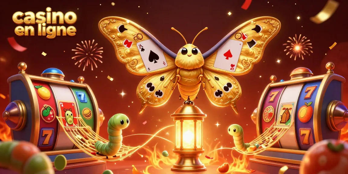 Jouez aux jeux de casino en ligne avec une illustration de personnage captivant et coloré.
