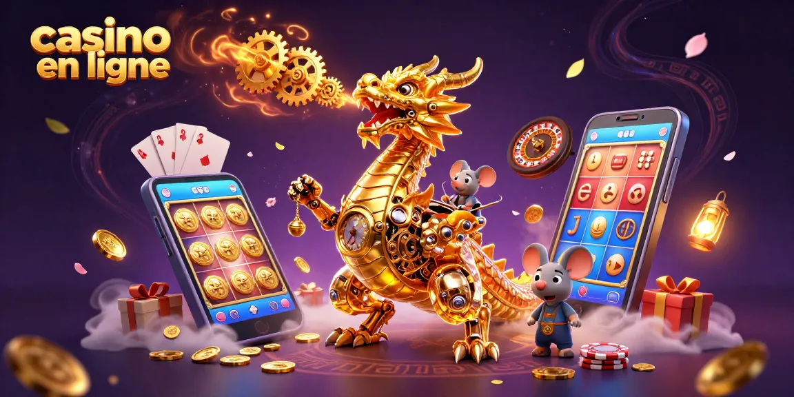 Découvrez la magie des machines à sous avec le dragon et le smartphone de casino en ligne.