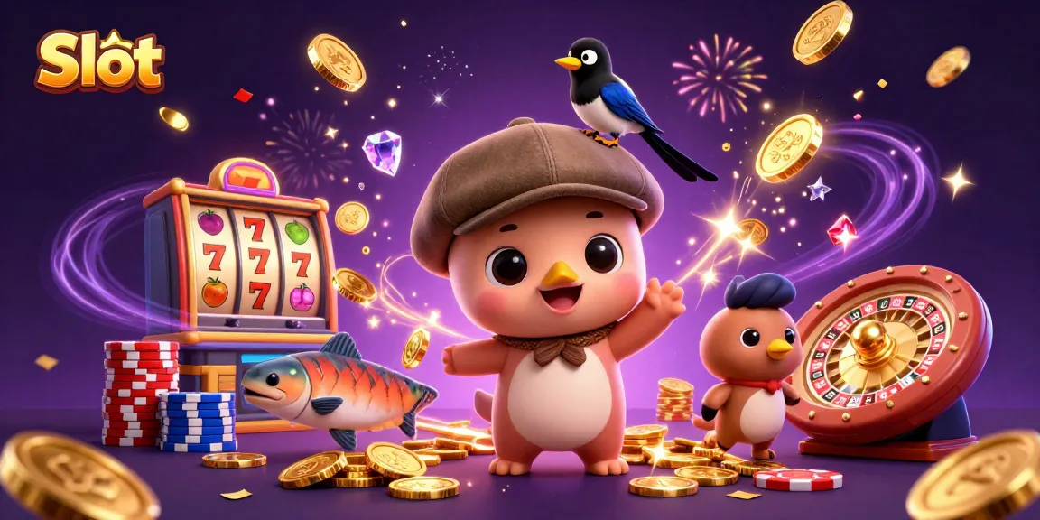 Engage with Slot games featuring 3D cartoon characters and exciting casino elements.