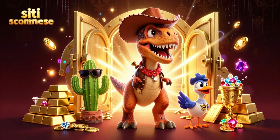 Scopri i migliori siti scommesse con un T-Rex protagonista e tesori scintillanti.