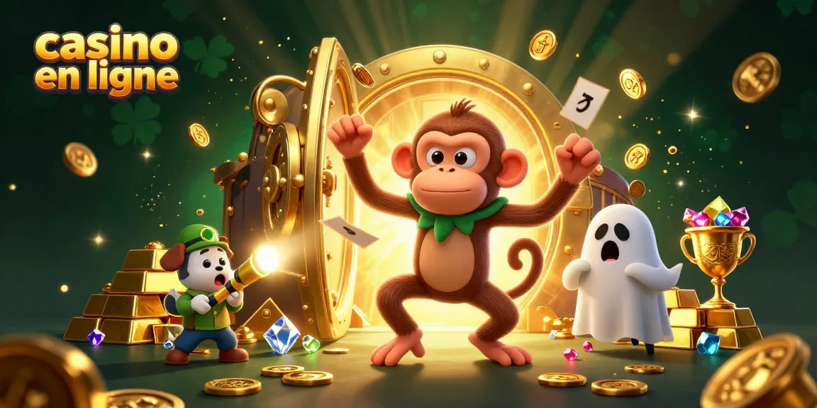 Plongez dans l'univers du casino en ligne avec un singe poltergeist jonglant et un chiot chasseur de fantômes fascinant.