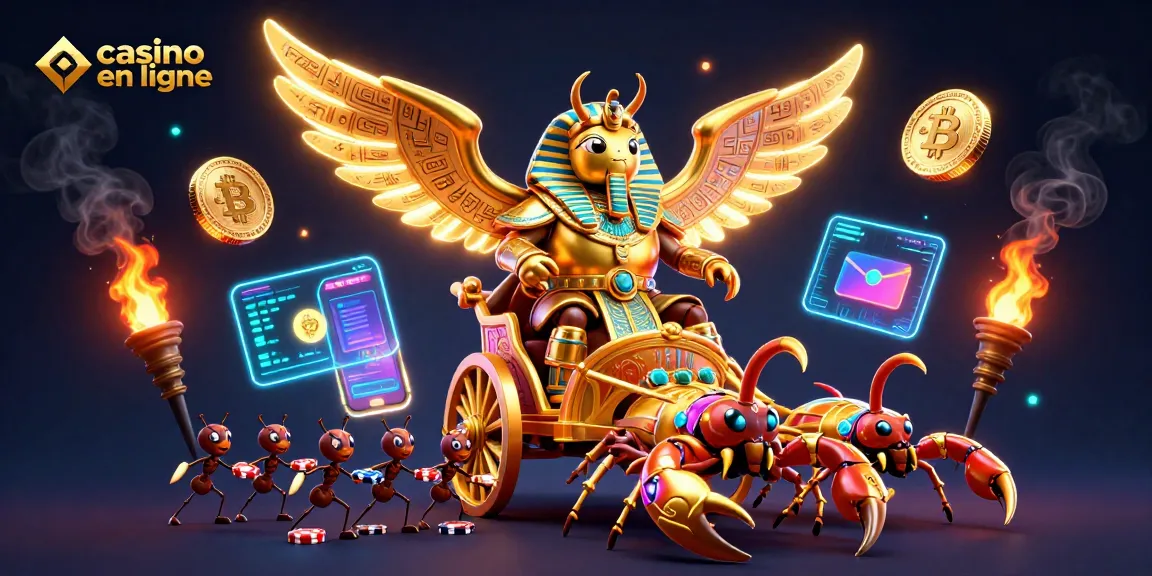 Découvrez les meilleures fonctionnalités des casinos en ligne avec ce scarabée doré majestueux.