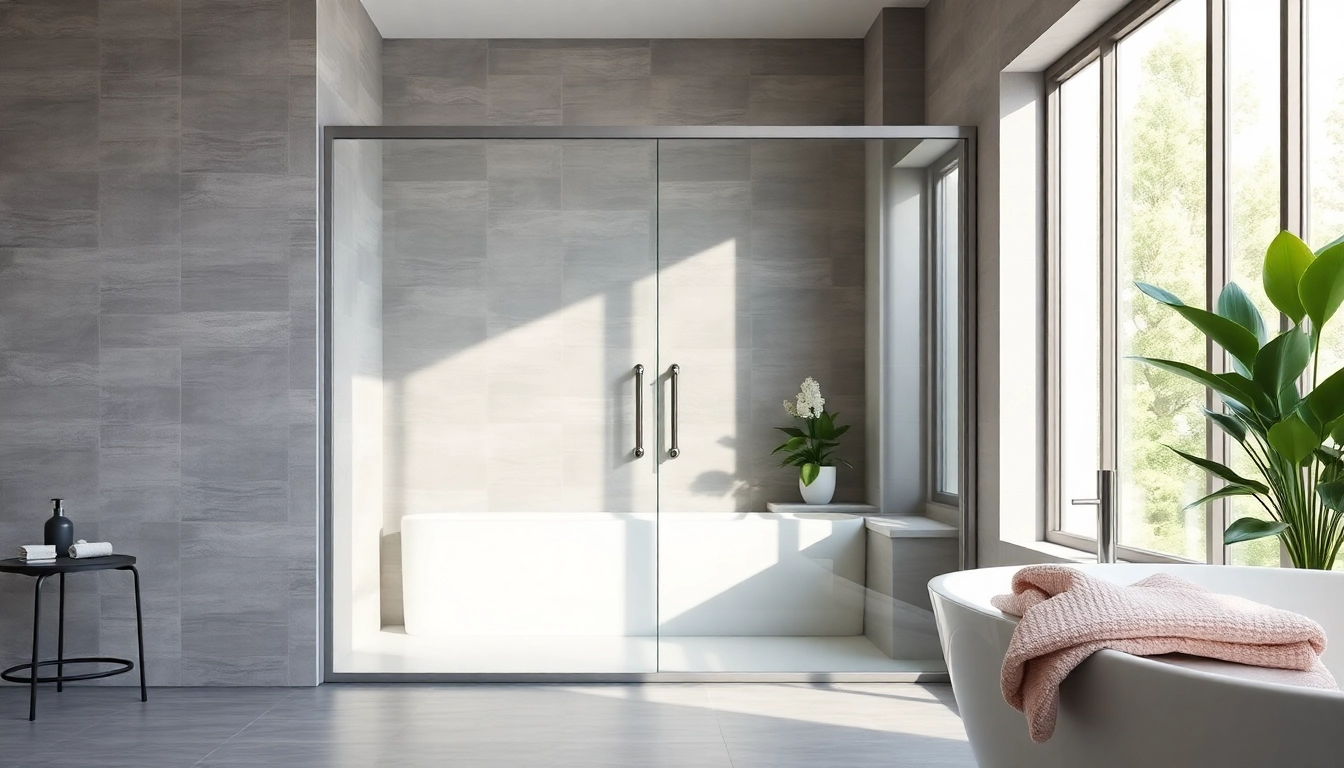 Beautiful shower sliding doors enhance a modern bathroom's elegance and functionality.