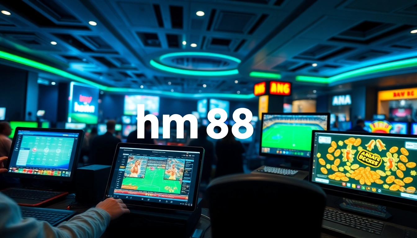 Online gaming experience with hm 88 focus, featuring interactive betting interfaces.