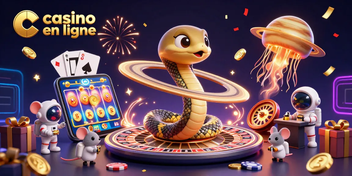 Pariez dans l'univers du casino en ligne avec des souris astronautes autour d'une roulette cosmique
