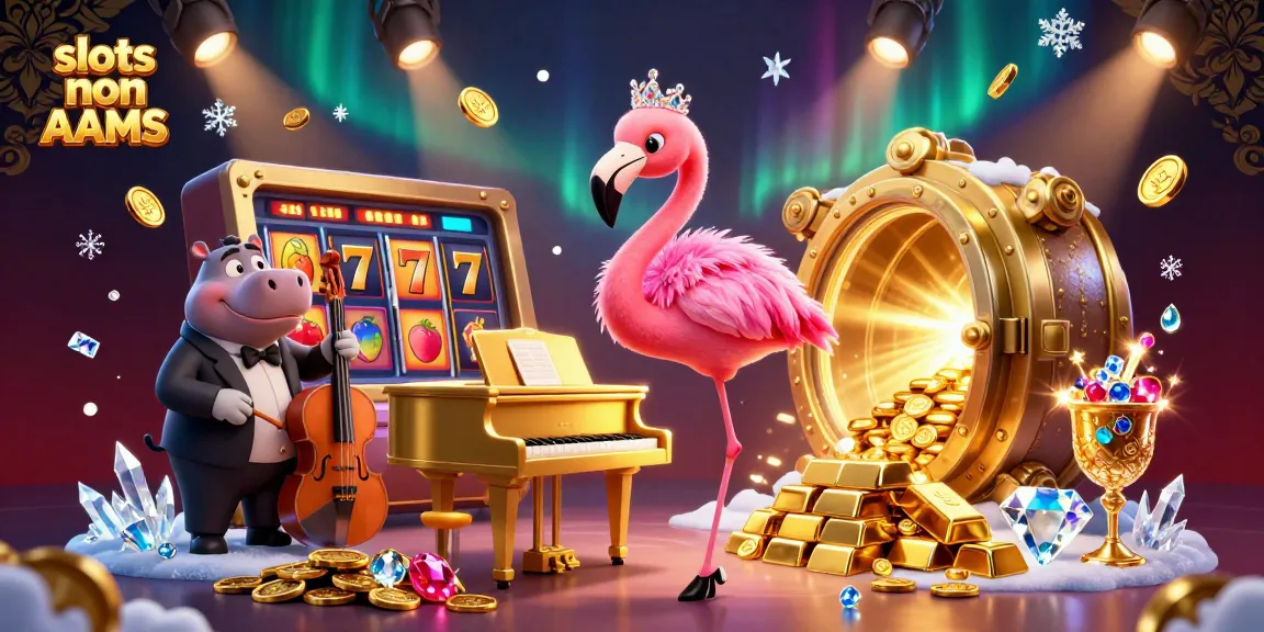 Gioca a slots non AAMS in un ambiente vibrante con simboli fortunati e gioielli scintillanti.