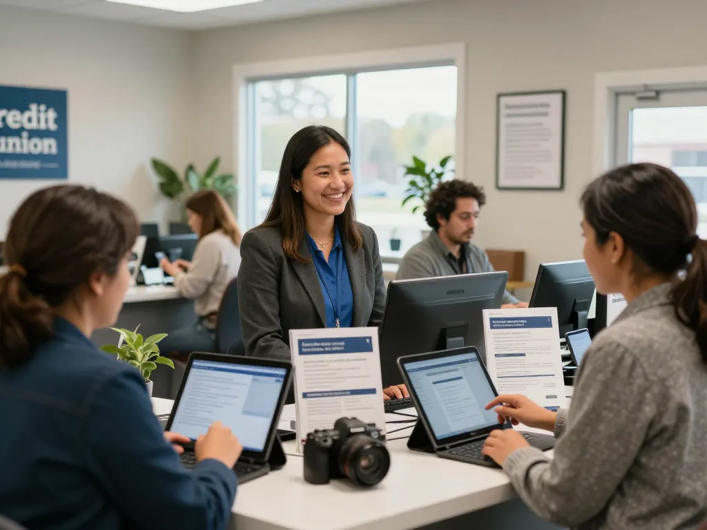 Credit union in Maine providing personalized services in a welcoming branch environment.