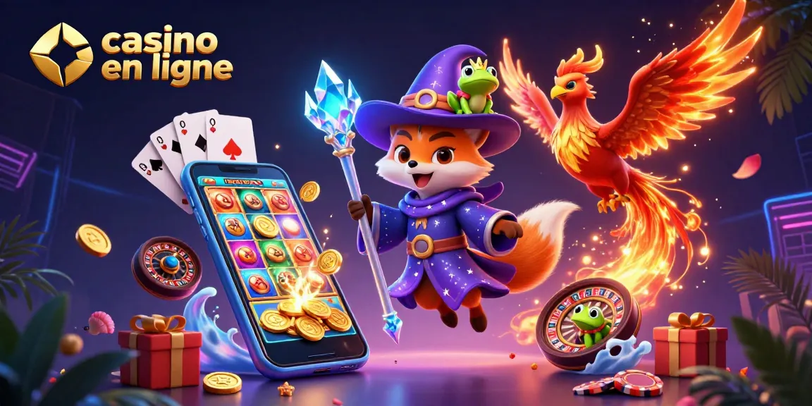 Jouez à des jeux de casino en ligne captivants avec des éléments fascinants comme un renard sorcier et un phénix.