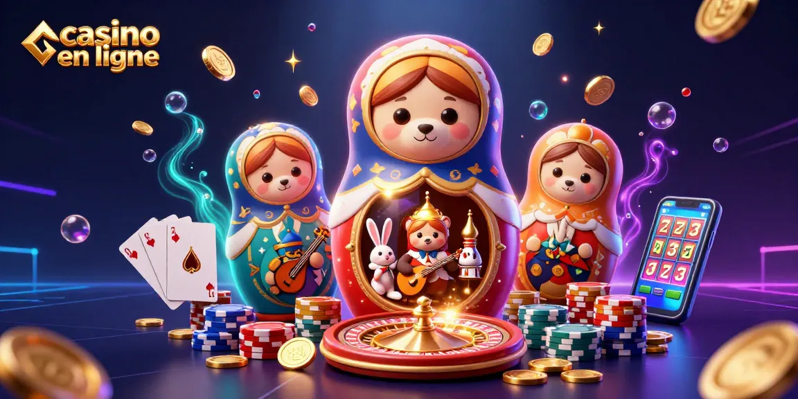Jeu captivant sur casino en ligne avec des personnages de casino et des éléments scintillants.