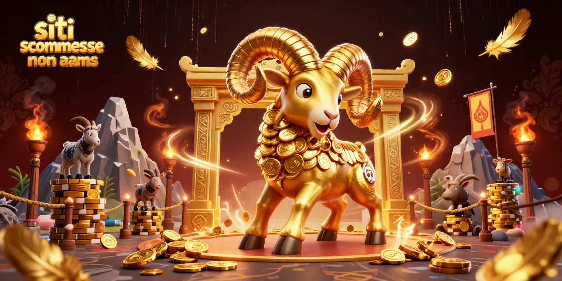 Scopri i migliori siti scommesse non AAMS con un'immagine ad alta definizione del ram dorato in azione.