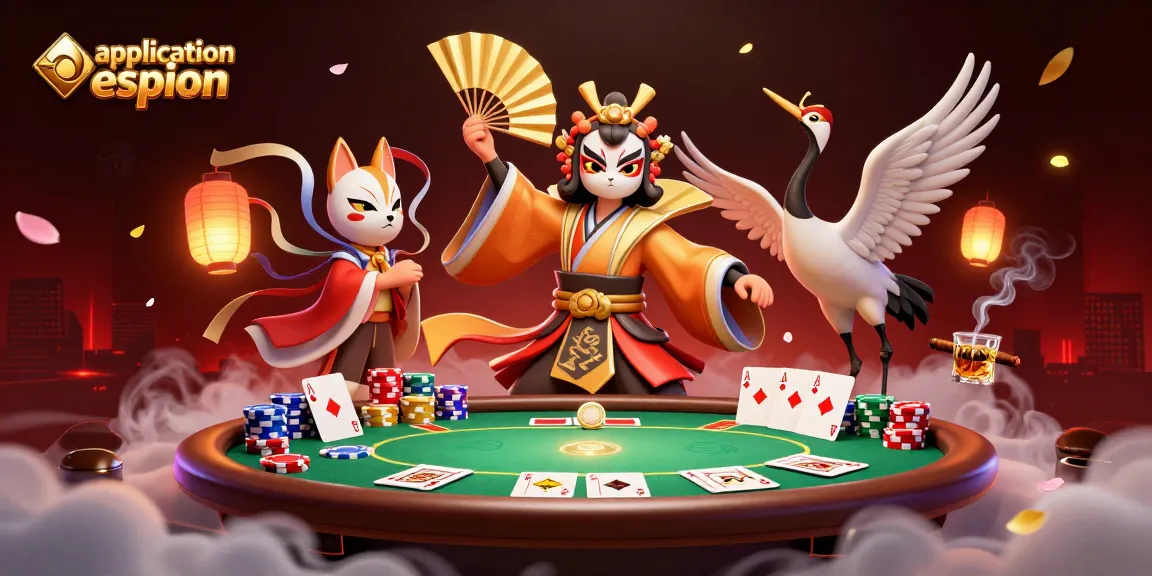 Utiliser l'application espion pour surveiller le jeu au poker dans un casino animé.