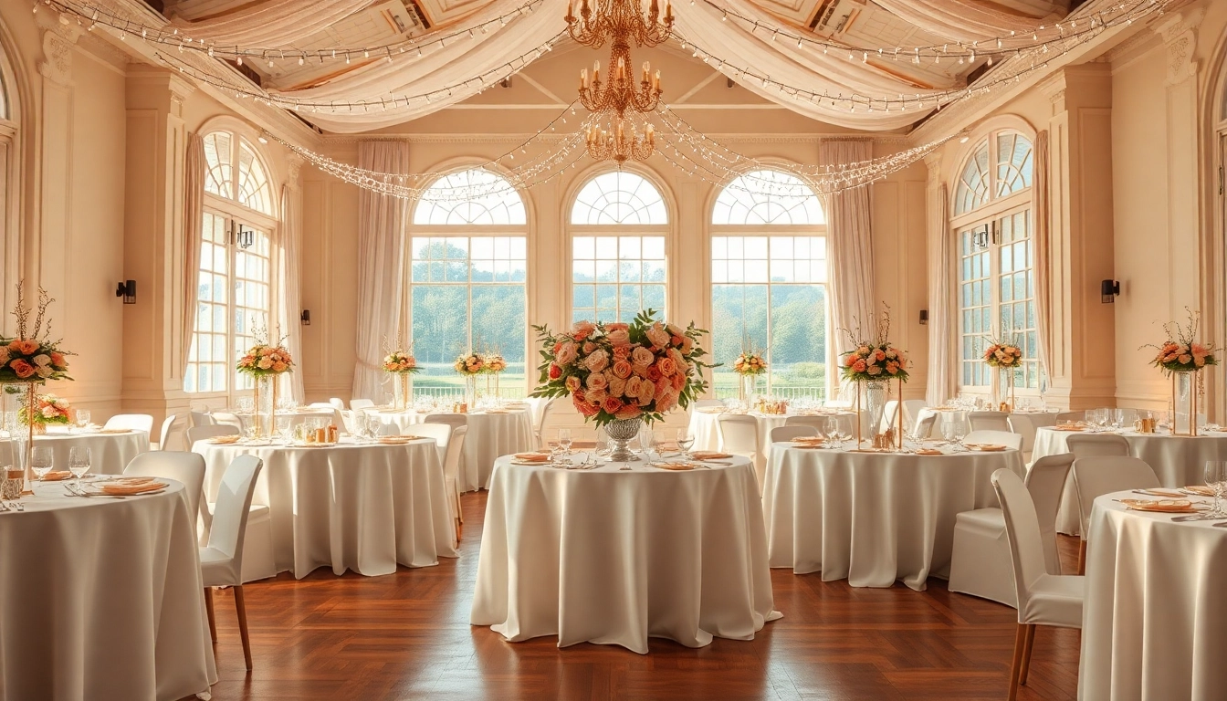 Experience a stunning Wedding Event Space Jacksonville with elegant decor and vibrant flowers.