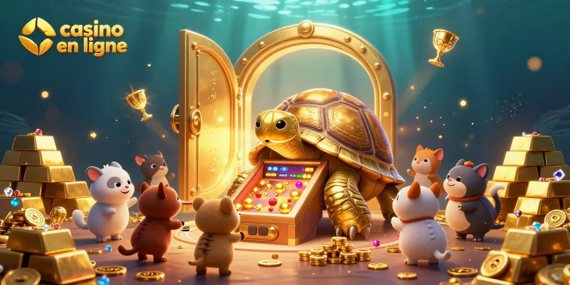 Vivez l'excitement du casino en ligne avec des personnages animés dans un décor enchanteur et doré