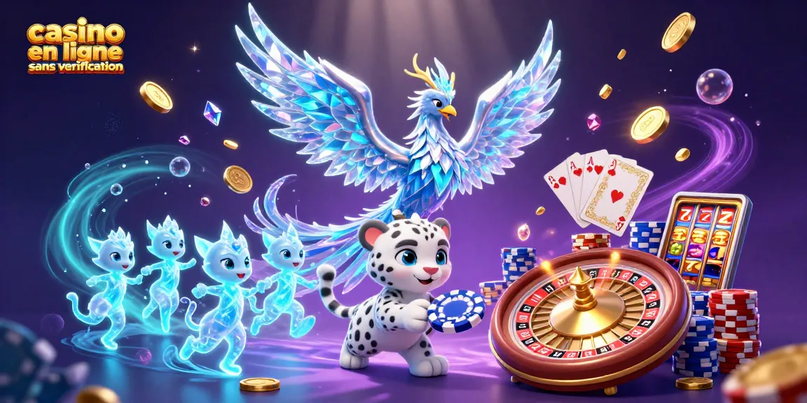 Jouez à des jeux captivants dans un casino en ligne sans vérification avec des personnages enchanteurs et des éléments scintillants.