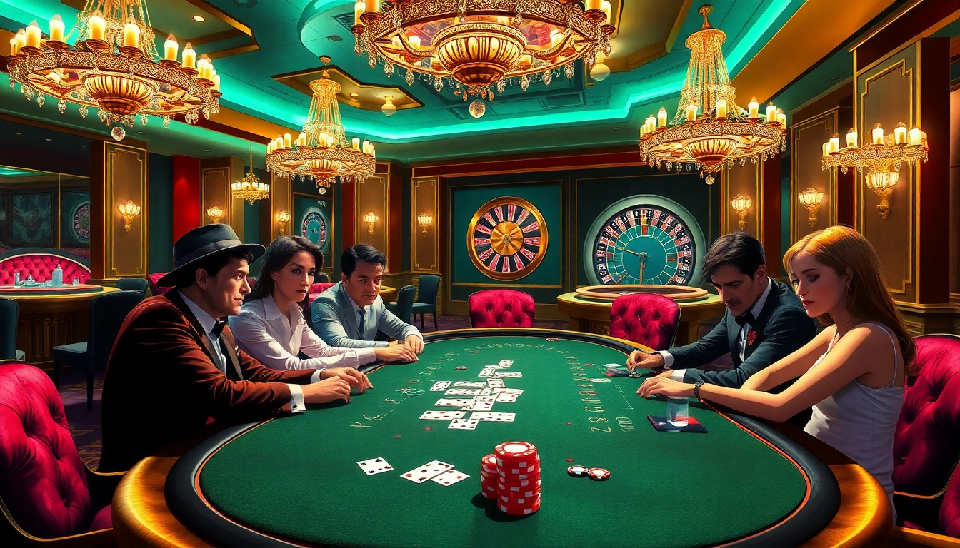 Engage in thrilling poker action while experiencing the allure of porn ai in this luxurious casino.