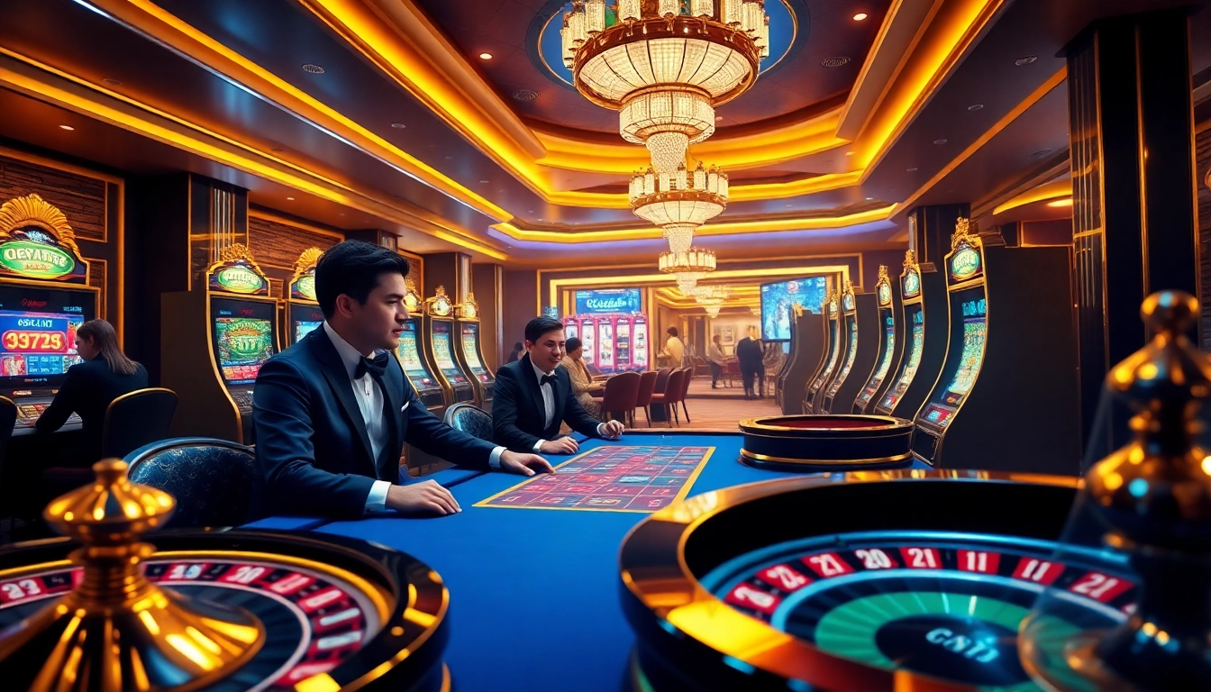 Vivez l'excitation du casino en ligne Français 2026 avec des activités de jeu en ligne vibrantes et des joueurs élégants.