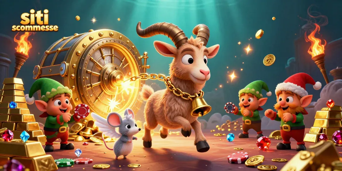 Scopri i siti scommesse con l'adorabile Krampus immerso in oro e emozioni, mentre gestisce il casino