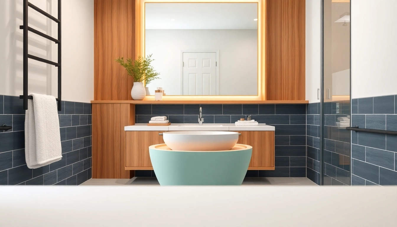 Enhance your small bathroom remodel with a modern touch and stylish features that optimize space.