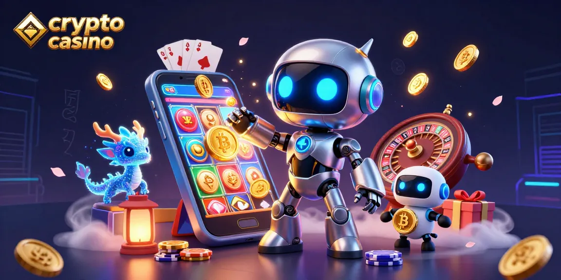 I migliori giochi nel crypto casino animati da un robot in 3D e un drago olografico, con colori vivaci e dettagli accattivanti.
