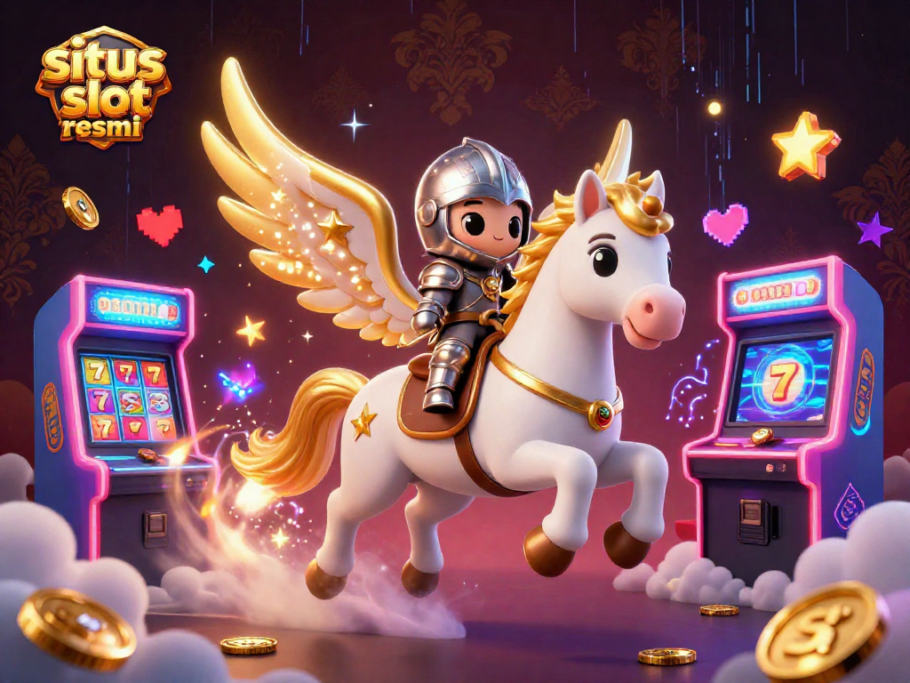 Spin the reels at situs slot resmi featuring vibrant animations and classic casino elements.