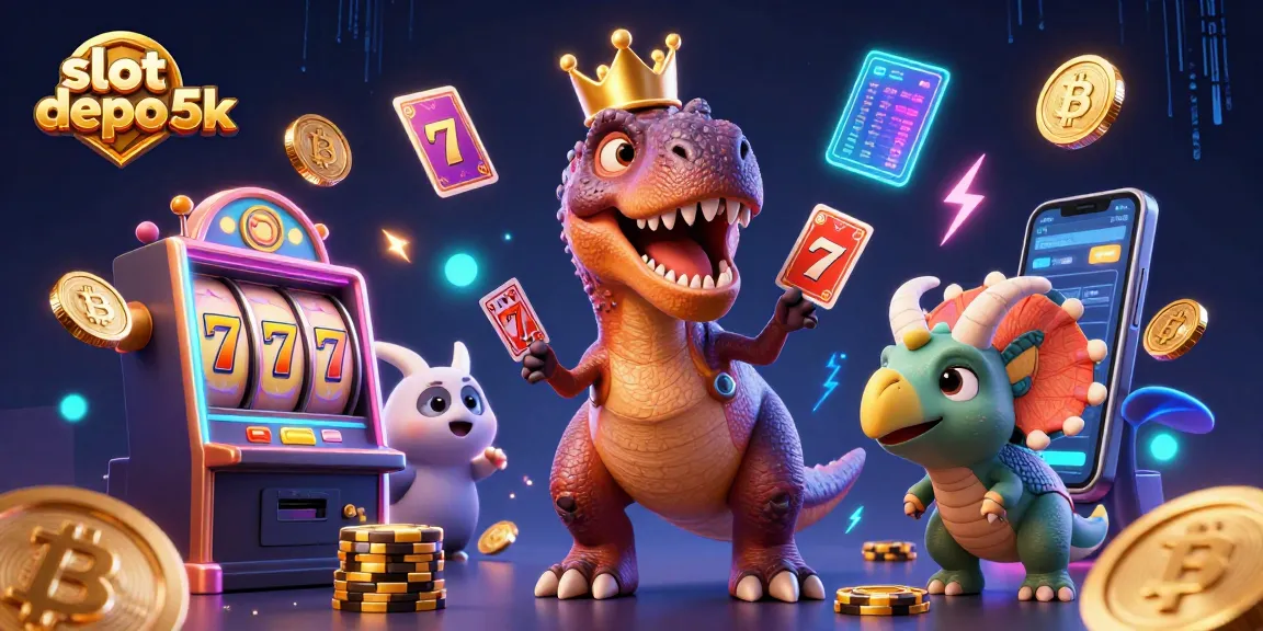 Engage with exciting slot depo 5k adventures featuring animated characters and vibrant casino elements.