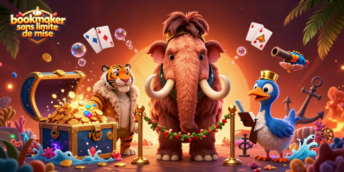 Pariez avec le bookmaker sans limite de mise dans une illustration captivante de casino