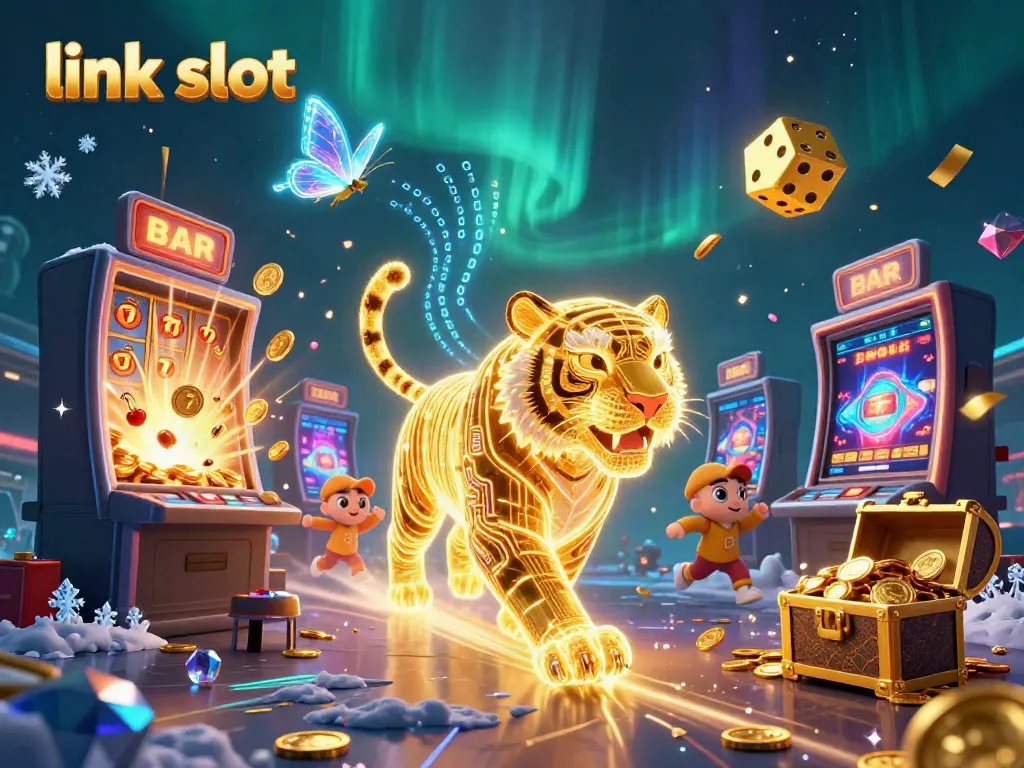 Menangkan jackpot dengan link slot melalui ilustrasi kasino yang kaya akan warna dan detail.