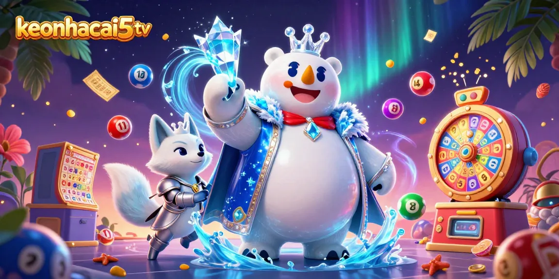 Engage in exciting gaming with the vibrant keonhacai5tv scene featuring playful lottery elements.