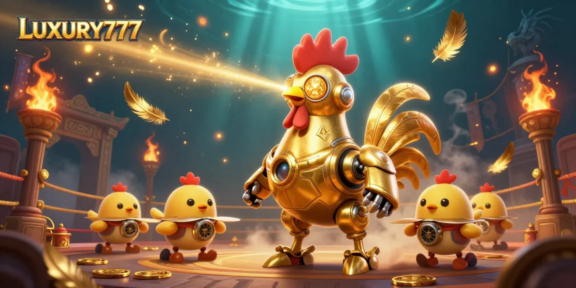 Menangkan LUXURY777 dengan robot ayam emas dan mesin slot penuh petualangan.