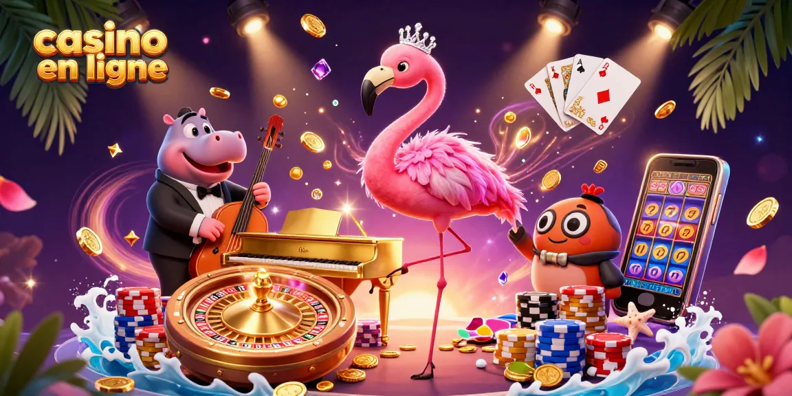 Découvrez le monde coloré des jeux avec casino en ligne, mettant en vedette des personnages animés et des éléments de jeu.