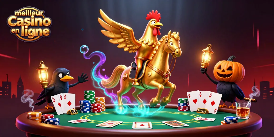 Découvrez le meilleur casino en ligne avec une illustration 3D dynamique de personnages de casino.