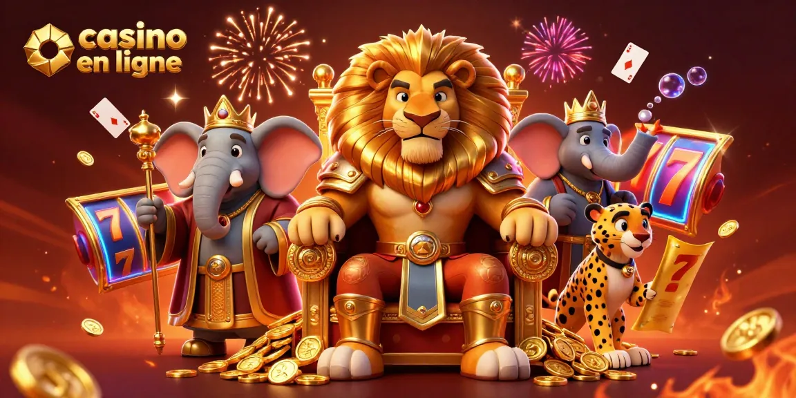 Jouez au casino en ligne avec le roi lion et ses compagnons dans un univers rempli de jeux de casino.