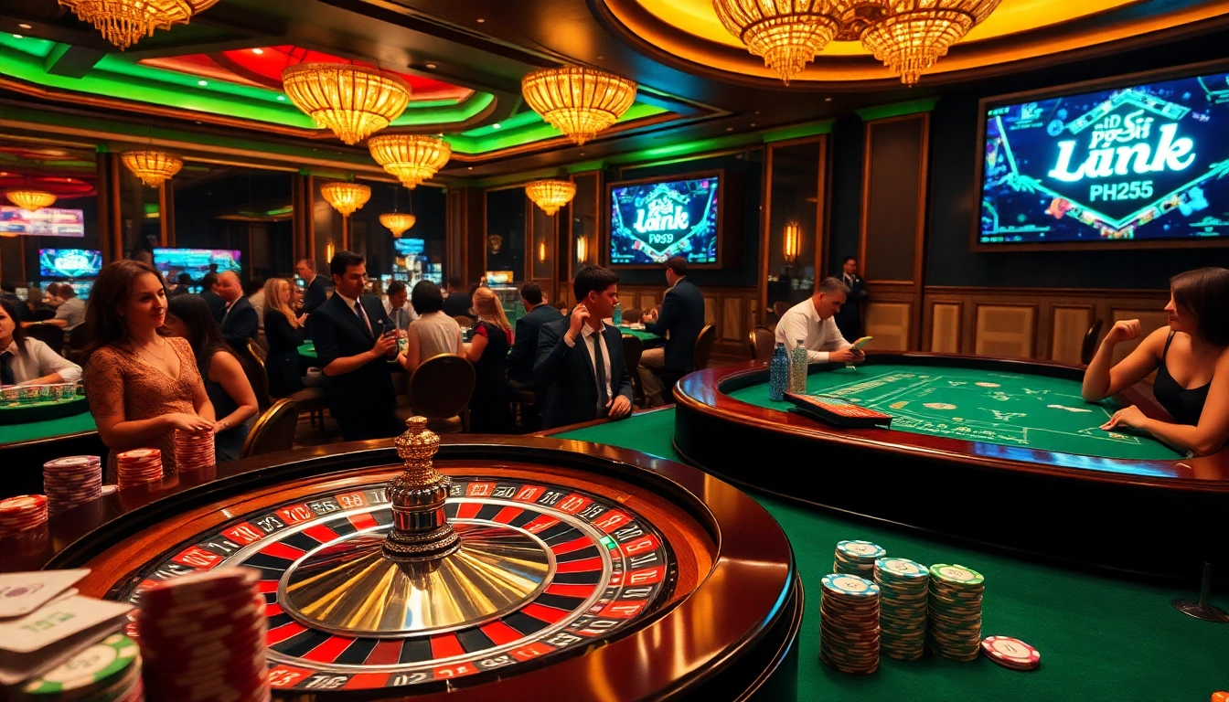 Experience luxurious gameplay with the ph22255 Link in a vibrant casino setting.
