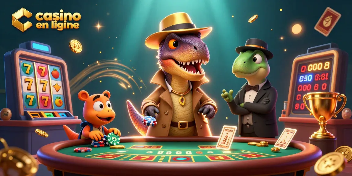Le casino en ligne accueille une illustration 3D dynamique avec un vélociraptor au blackjack.