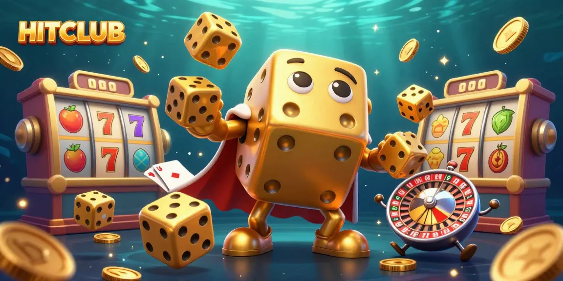 Engage in thrilling gameplay at HITCLUB with a vibrant, dynamic scene featuring captivating slot elements and characters.