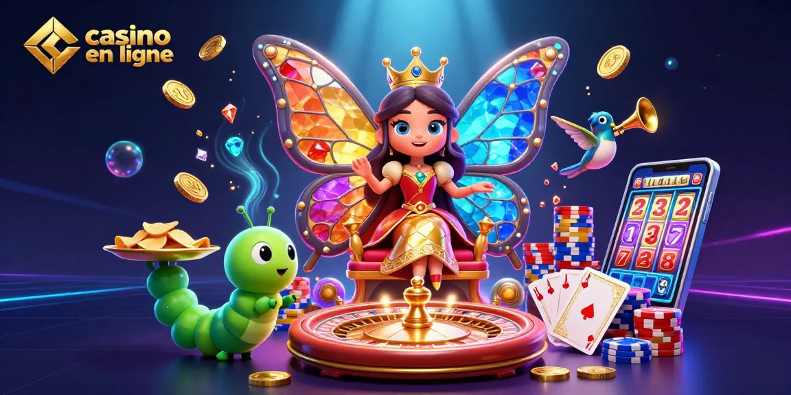 Profitez de l'expérience de casino en ligne avec notre reine des papillons et les meilleurs jeux.
