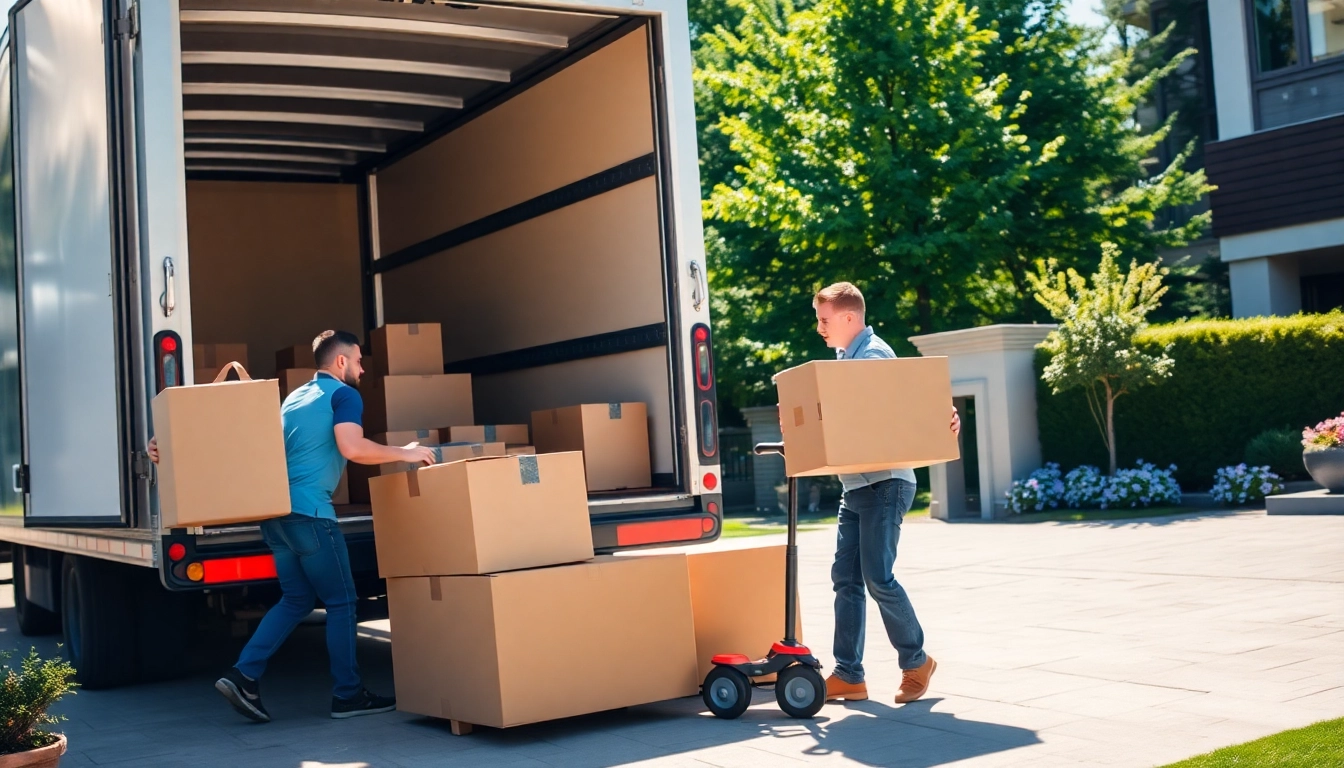 Best moving company in Vancouver professionals efficiently load items into a moving truck.