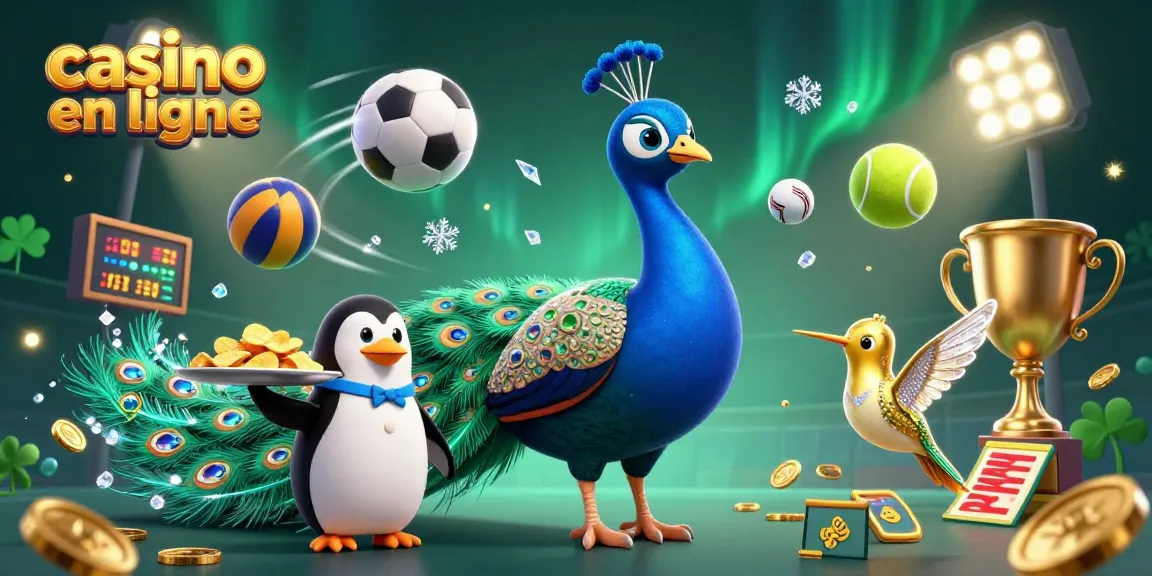 Jouez à des jeux captivants dans un casino en ligne avec cette illustration dynamique et luxueuse.